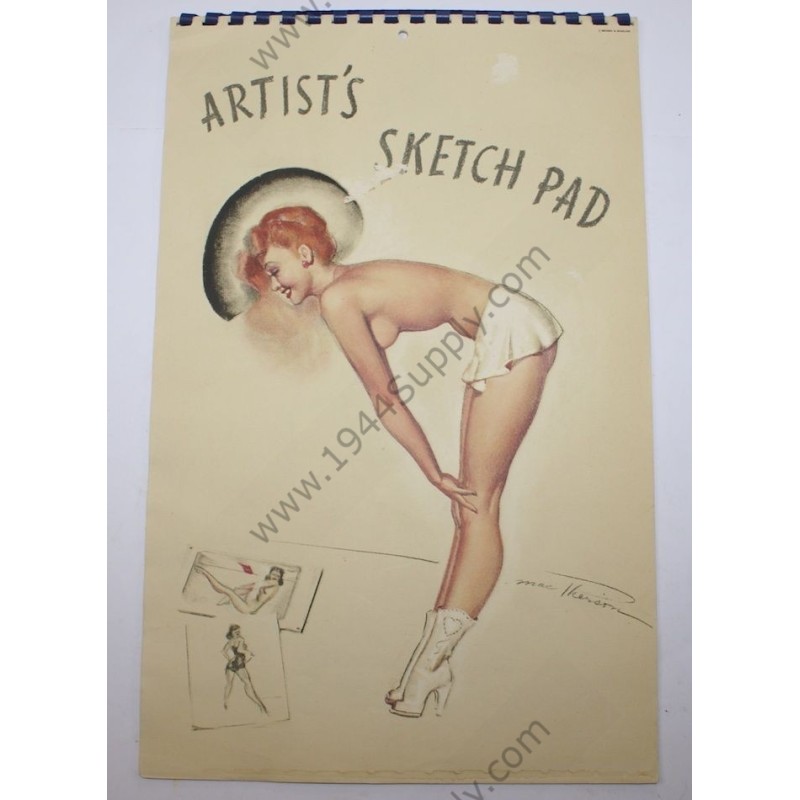 MacPherson Artitst's Sketch pad of 1944 - 1 MacPherson Artitst's Sketch pad of 1944 - 1