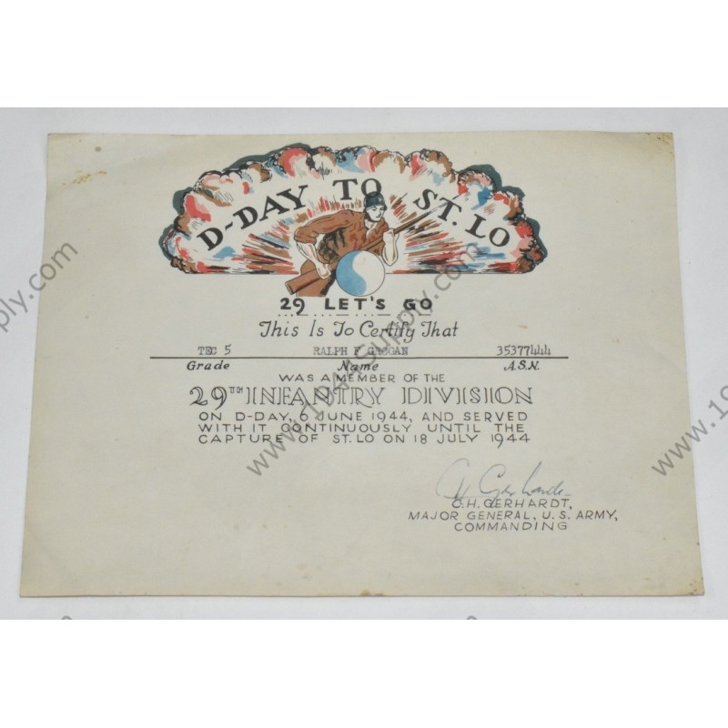 D-Day to St. Lô document - 1 D-Day to St. Lô document - 1